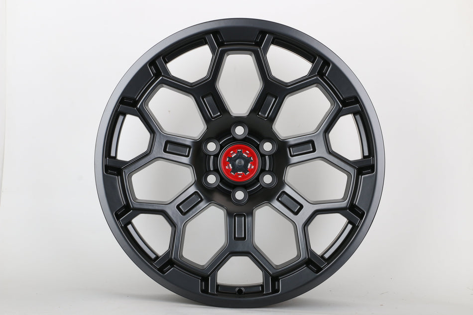 18" Satin Black TRD Pro Style Flow Formed Wheels fits Toyota Tundra Sequoia