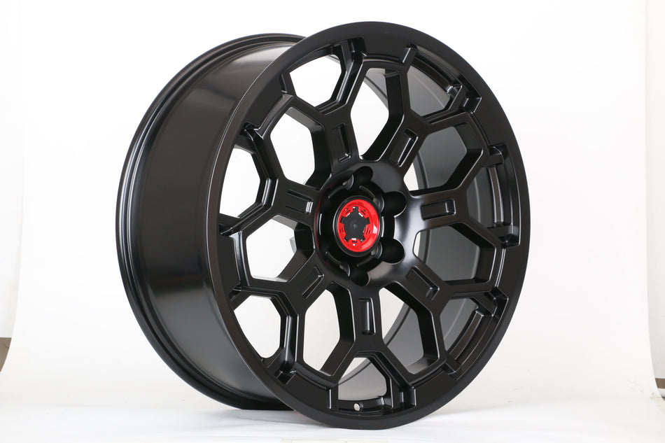 18" Satin Black TRD Pro Style Flow Formed Wheels fits Toyota Tundra Sequoia