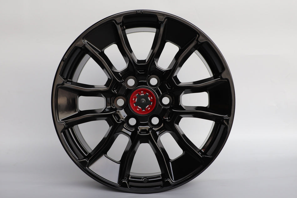 20" Black TRD Pro Style Flow Formed Wheels fits Toyota Tundra Sequoia