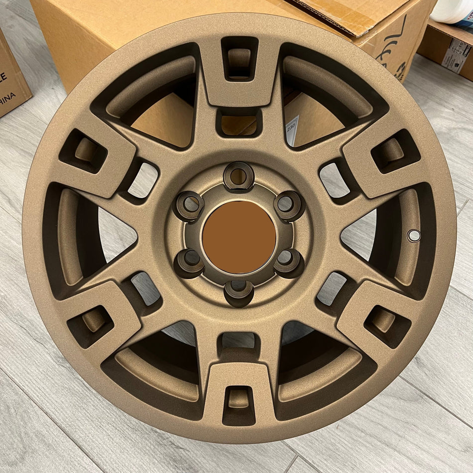 17 Inch Bronze TRD Pro Style Wheels fits Toyota Tacoma 4Runner FJ Cruiser Land Cruiser